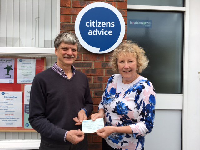 #Leatherhead #Rotary are delighted to present <a href="/CitizensAdvice/">CitizensAdvice</a> #MoleValley with a cheque for £250. <a href="/mole_valley/">MoleValleyMarketing</a>