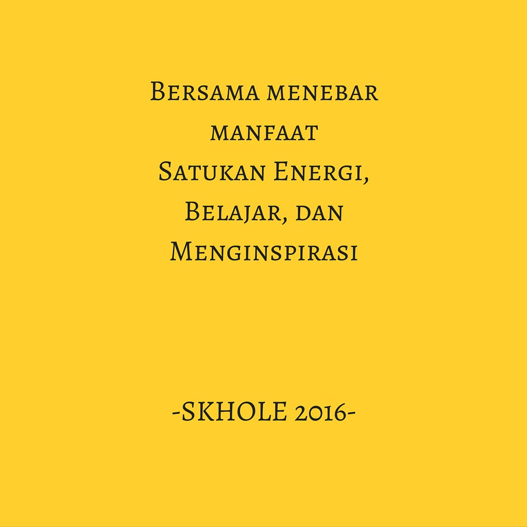 Sampai jumpa di kesempatan selanjutnya! :)
#Bersamamenebarmanfaat
#Satukanenergibelajardanmenginspirasi