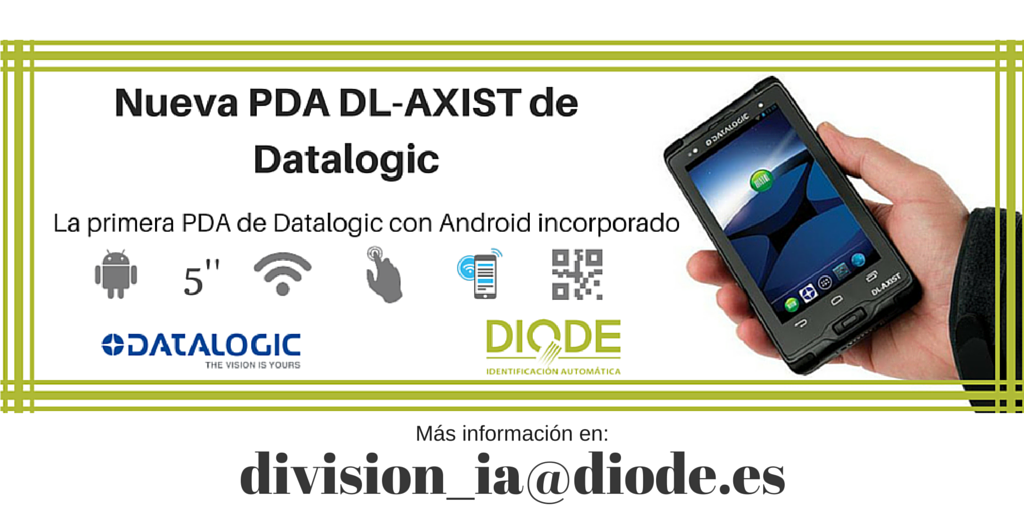 DIODE_IA's tweet photo. ¿Conoces la nueva #PDA #Axist de @DatalogicADC ? Es la primera con #Android Más info: division_ia@diode.es https://t.co/sshTxA45NY