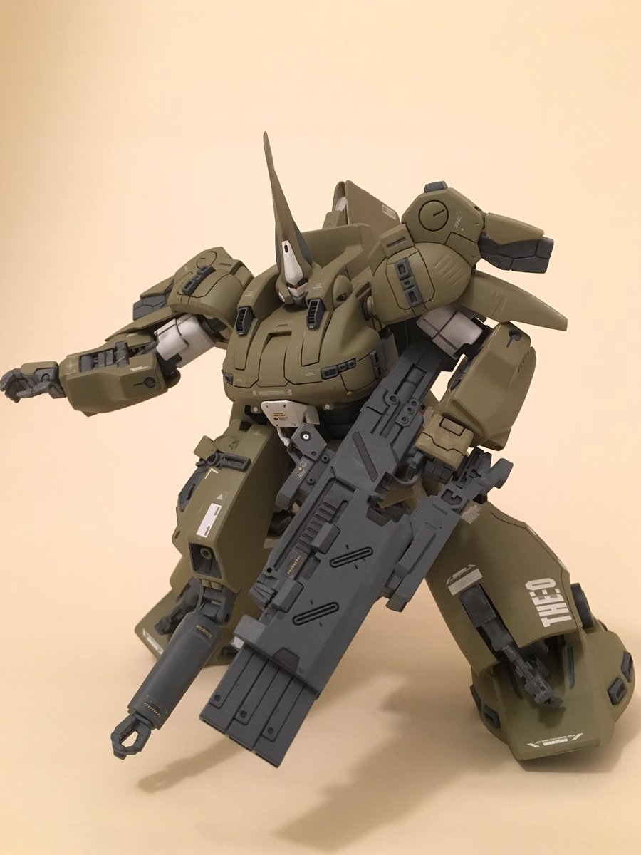 キヨケン Hguc ジ O完成しました 大幅な改修はせずにディテールと装甲の追加 武器はmg ジェスタの武器を流用して作成 全体的にミリタリーテイストにまとめてみました ガンプラ ジ O T Co Pbbuezwh9k Twitter