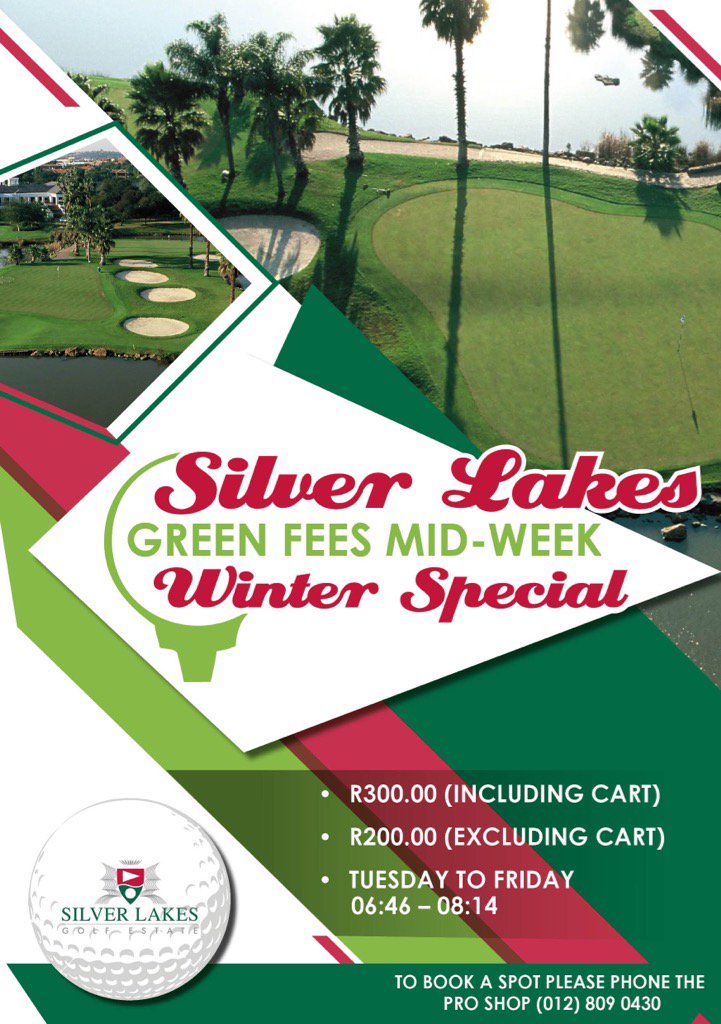 Green fee winter special at Silver Lakes.