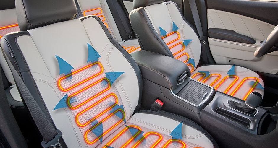 Stay comfortable in your Dodge #ChargerSXT. #VentilatedSeats #HeatedSteeringWheel