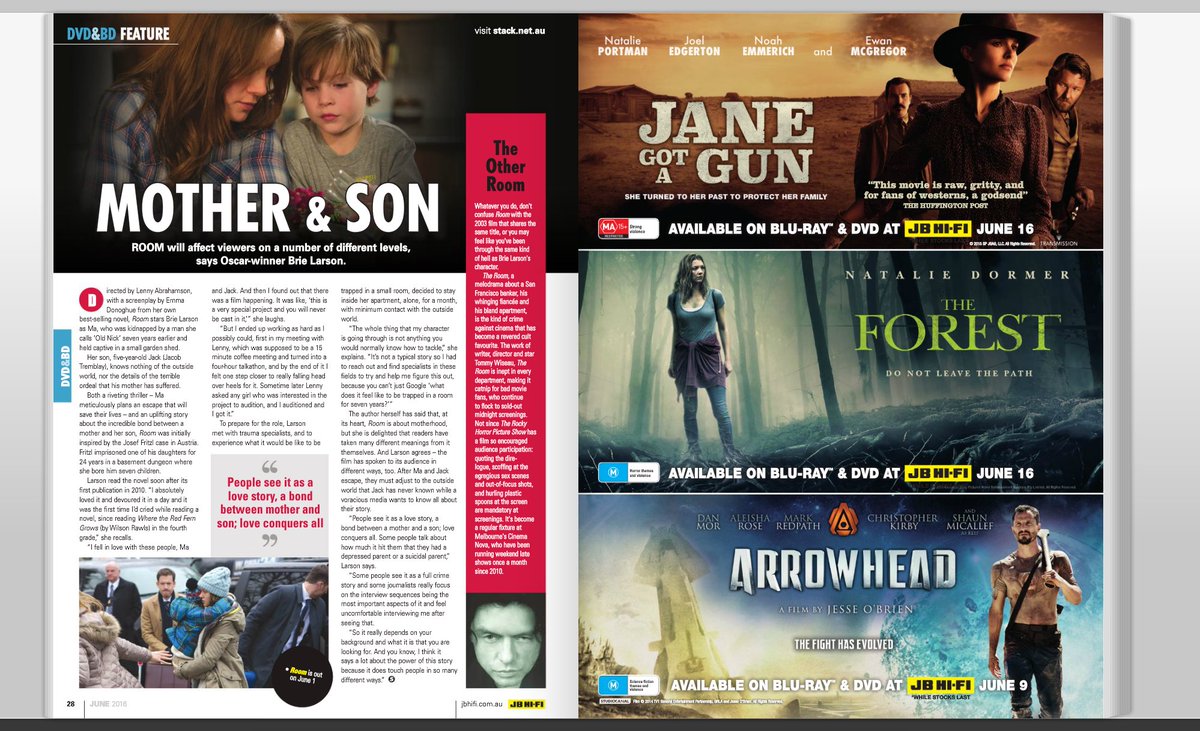 Check out our ad in #JBHiFi #StackMagazine. Less than a week til you can own us on DVD, Blu-Ray and Digital!