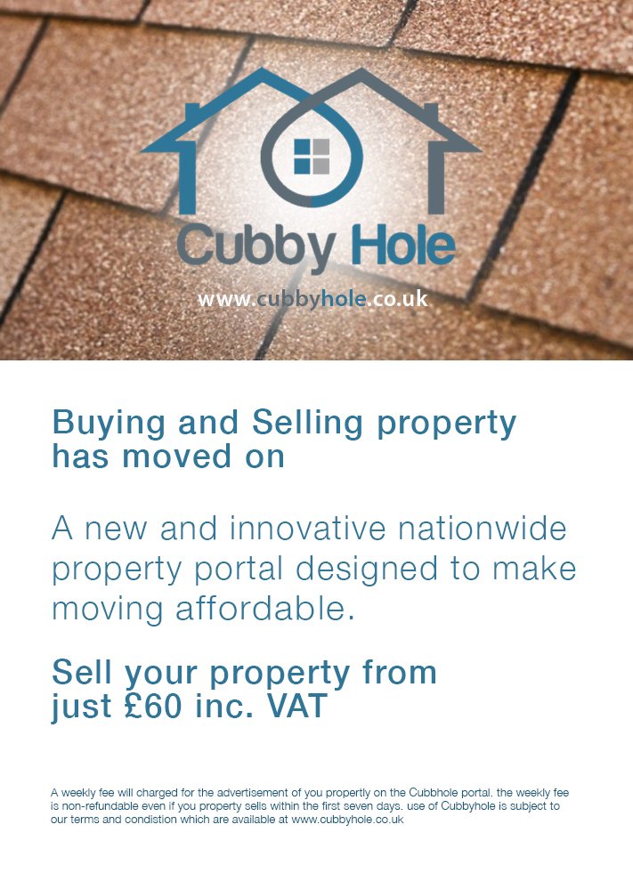 CubbyHoleNews's tweet image. A new property portal for buying &amp;amp; selling property #homebuyers #estateagent #property #forsale