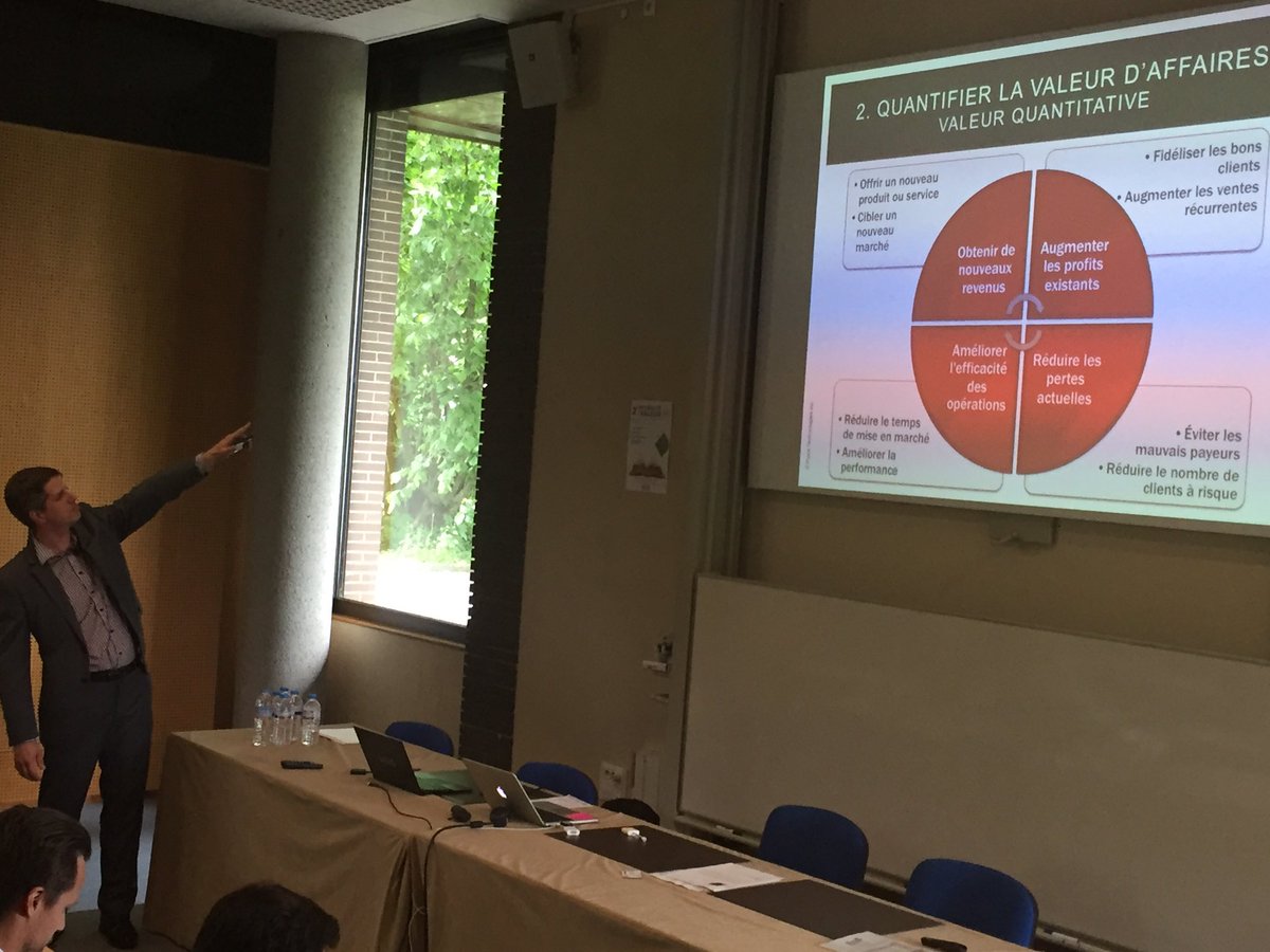 CedBerger's tweet photo. @BAFSymposium quantifier la valeur d'affaire, un pré requis tout au long du projet @mathieuboisvert https://t.co/XrlrfwySG4