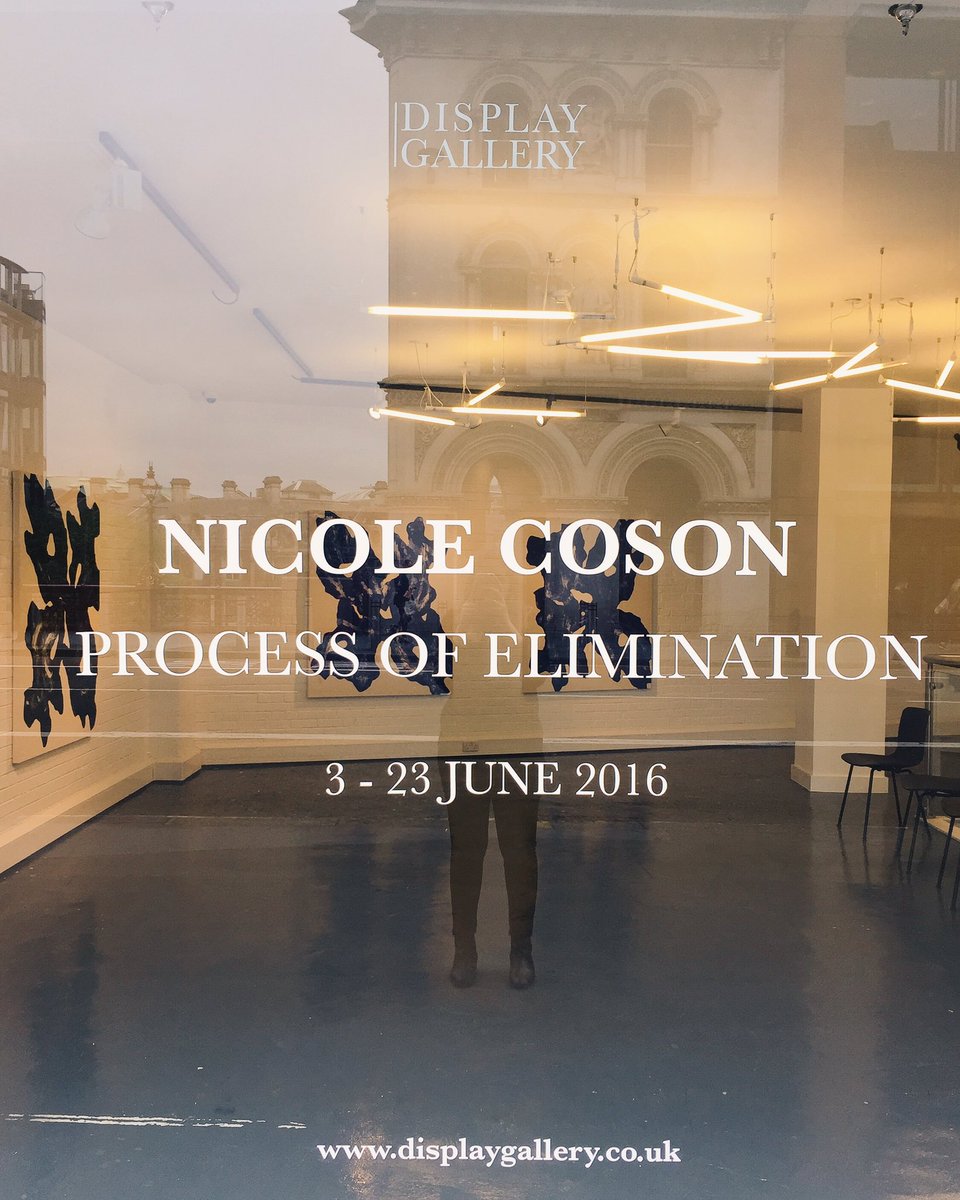 displaygallery's tweet photo. Thanks to everyone for coming to #NicoleCoson's pv last night! 'Process of Elimination' is now open until 23 June https://t.co/jLYHY5eQwx
