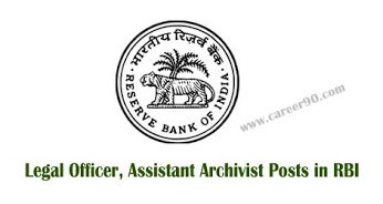 careerninety's tweet photo. Legal Officer, Assistant Archivist Posts in RBI https://t.co/oOFQksI1zm #Legalofficers #Assistantposts #Govtjobs https://t.co/2rCSiRDNfC