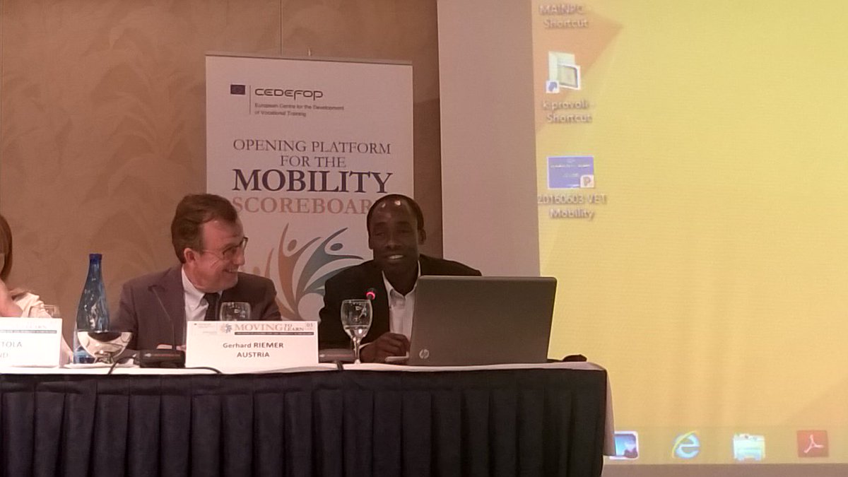 zalouk's tweet photo. @cedefop #mobilityscoreboard Guy Tchibozo everything will be on line from now on. Details needed for comparability. https://t.co/95esTVAaJR