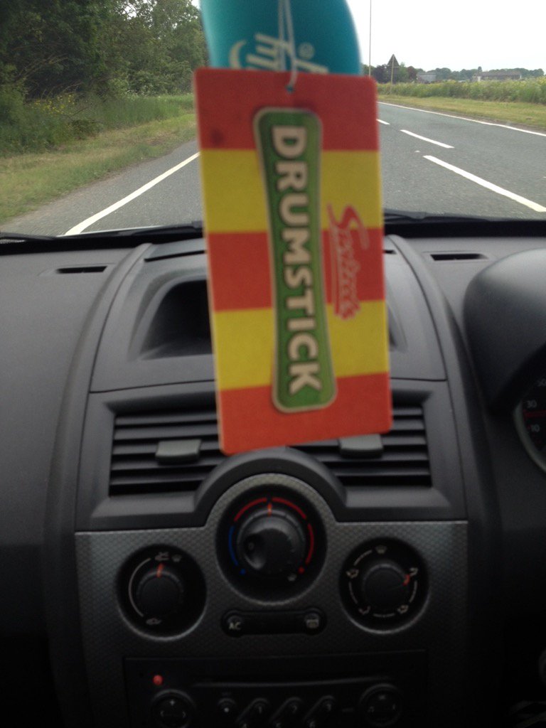 only1justame's tweet photo. When the new Drumstick air freshener smells so bad you've just gotta concentrate on NOT dying 😵 #ThrowItOutTheWindow https://t.co/cIx4kCCyHv