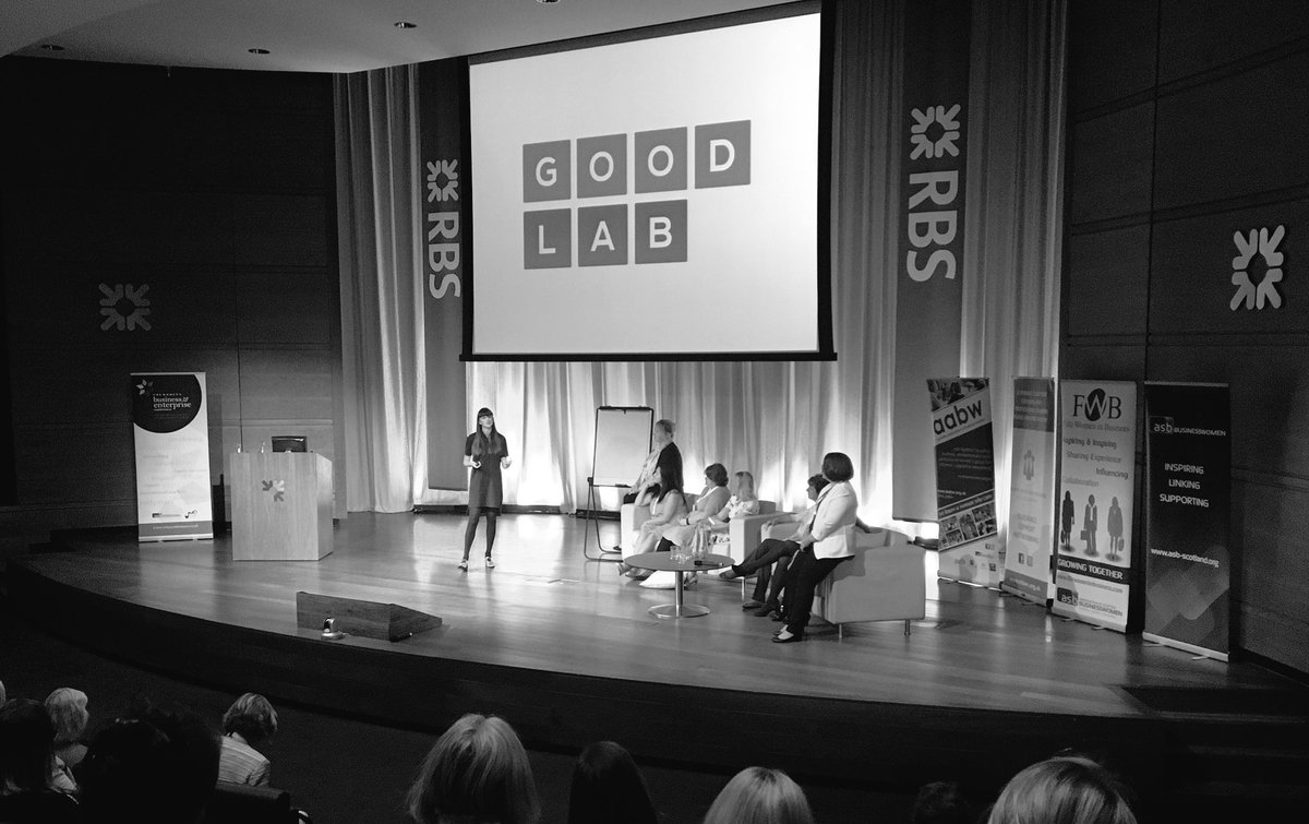 NJT_designer's tweet photo. @Redjotter at #enterprisingwomen inviting the audience to share the stage!#upfront https://t.co/Q9Dad5DcJG