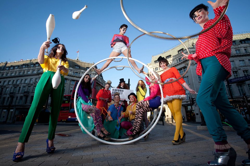 OxfordStreetW1's tweet photo. When we took the circus to our circus #flashbackfriday #firstseen #oxst #fashion https://t.co/UBj9EDNvwu