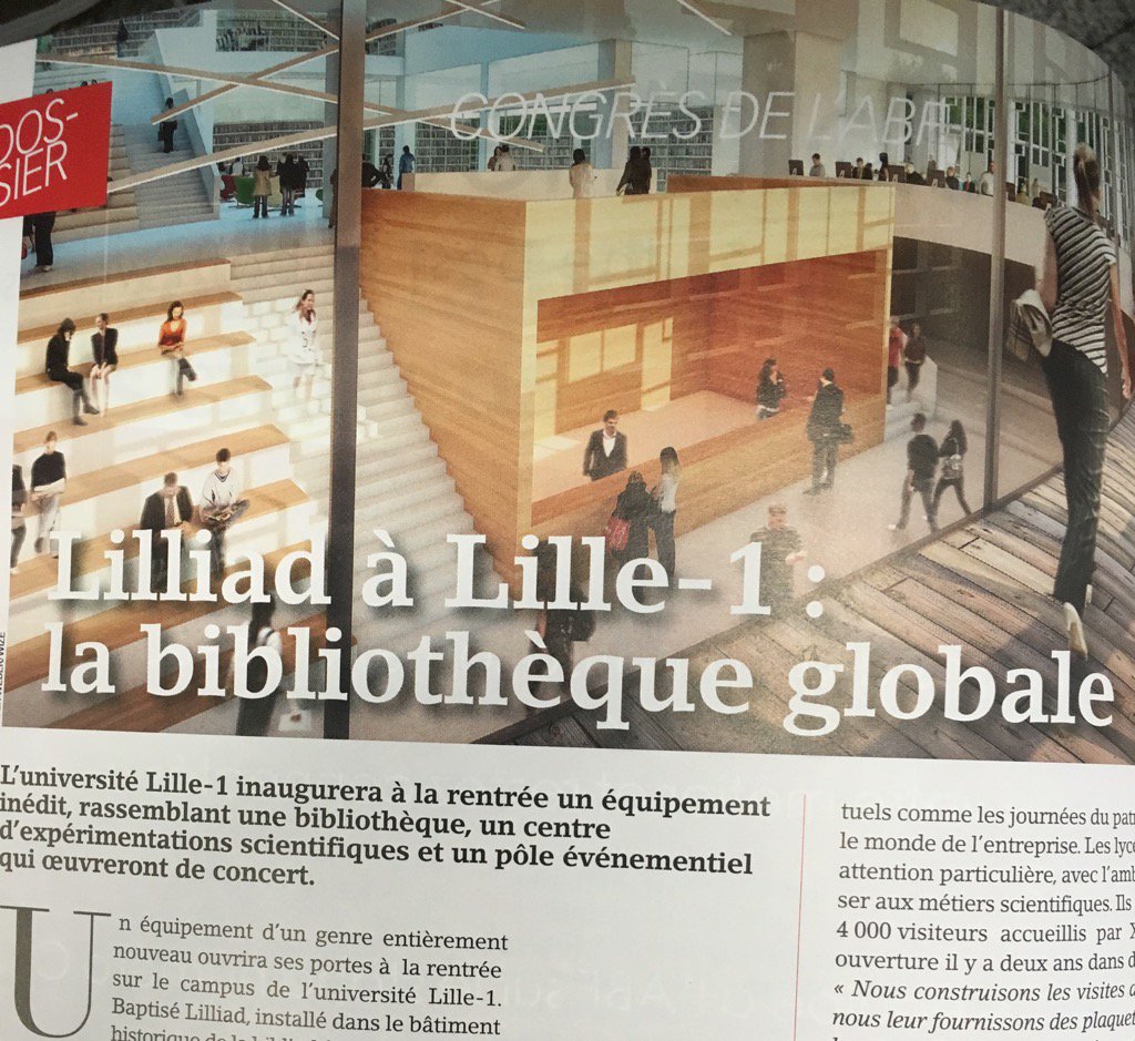 bsaLille3's tweet photo. [#Learning_Center] Un article sur @LILLIADlci dans le dernier numéro de Livres Hebdo https://t.co/6pHL9NXkJt