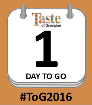 TasteOfGrampian's tweet photo. We're counting down the hours...... #ToG2016 https://t.co/fHmhUa2A9u
