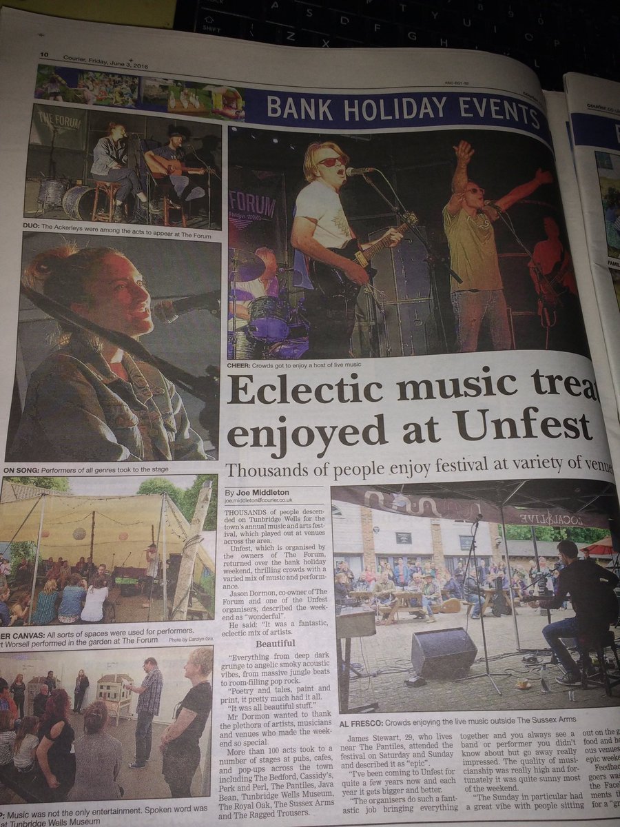 Thanks <a href="/KSCourier/">KentLive Tunbridge Wells & Tonbridge</a> <a href="/UnfestTW/">Unfest</a> <a href="/TheAckerleys/">TheAckerleys</a> <a href="/wilton_mike/">Mike Wilton</a> <a href="/higgsntbosons/">Higgs And The Bosons</a> <a href="/StuartWorsell/">stuartworsell</a> <a href="/TWWriters/">TWWriters</a> @TWartyculture