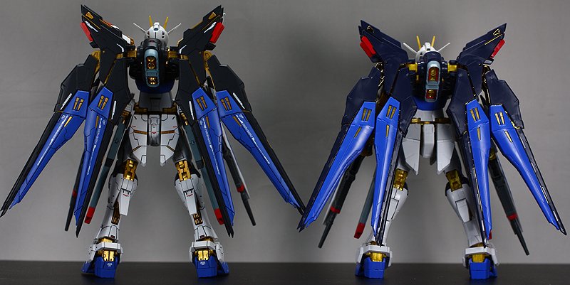 kirakira2231's tweet image. RGストライクフリーダム
本体をスタイリッシュに変更、このkitをカッコ悪くしている原因である厚いビームライフルを幅詰め。
これは効果絶大です。 
#元キットと比べてみましょう