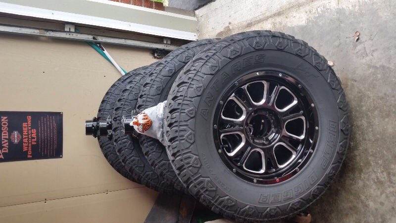 Ontcountryboy's tweet photo. Well going to get these tired for my 2015 GMC there gunna look nice https://t.co/B7u0CSAaF8