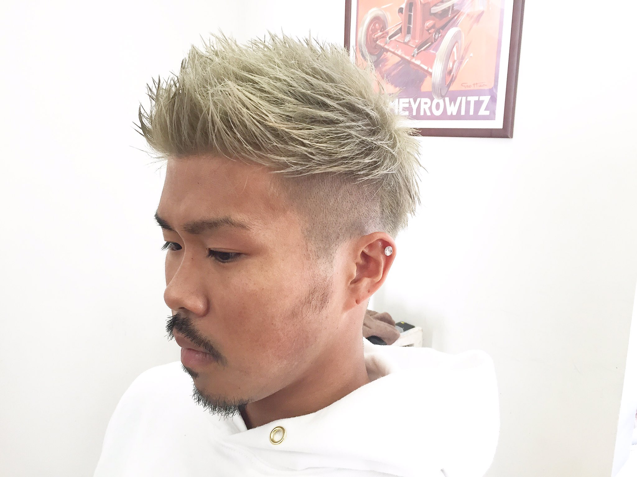L O Gゆうき ツーブロックのベリーショートスタイル O セットはジェルとワックスを混ぜてスタイリング T Co Scas0okn4t Twitter