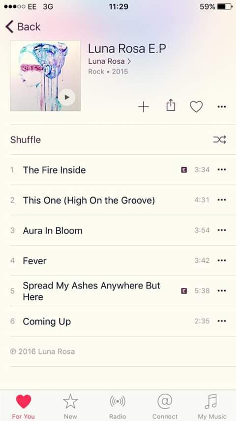 LunaRosax's tweet photo. Our EP Is now up on Itunes! If you don't have it, go get it and make your Friday worthwhile! https://t.co/rF1qeMIUAP