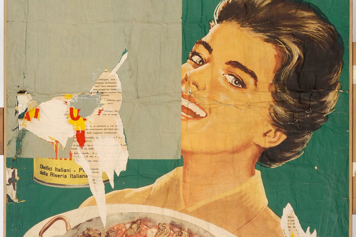 GiuseppeTurrisi's tweet photo. Buon pranzo a tutti

(#MimmoRotella, Arachidina 1963)

#LunchTime #DonneInArte #ArtLovers @GuernseyJuliet @dadagioia https://t.co/HzbXMyPVoU