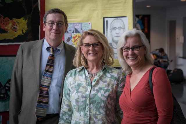 Ms. Teaford with members of the <a href="/APSVaSchoolBd/">APS School Board</a> at the YHS Spring Art Show <a href="/APSArts/">APS Arts Education</a> #Teaford #APSArtsHappy