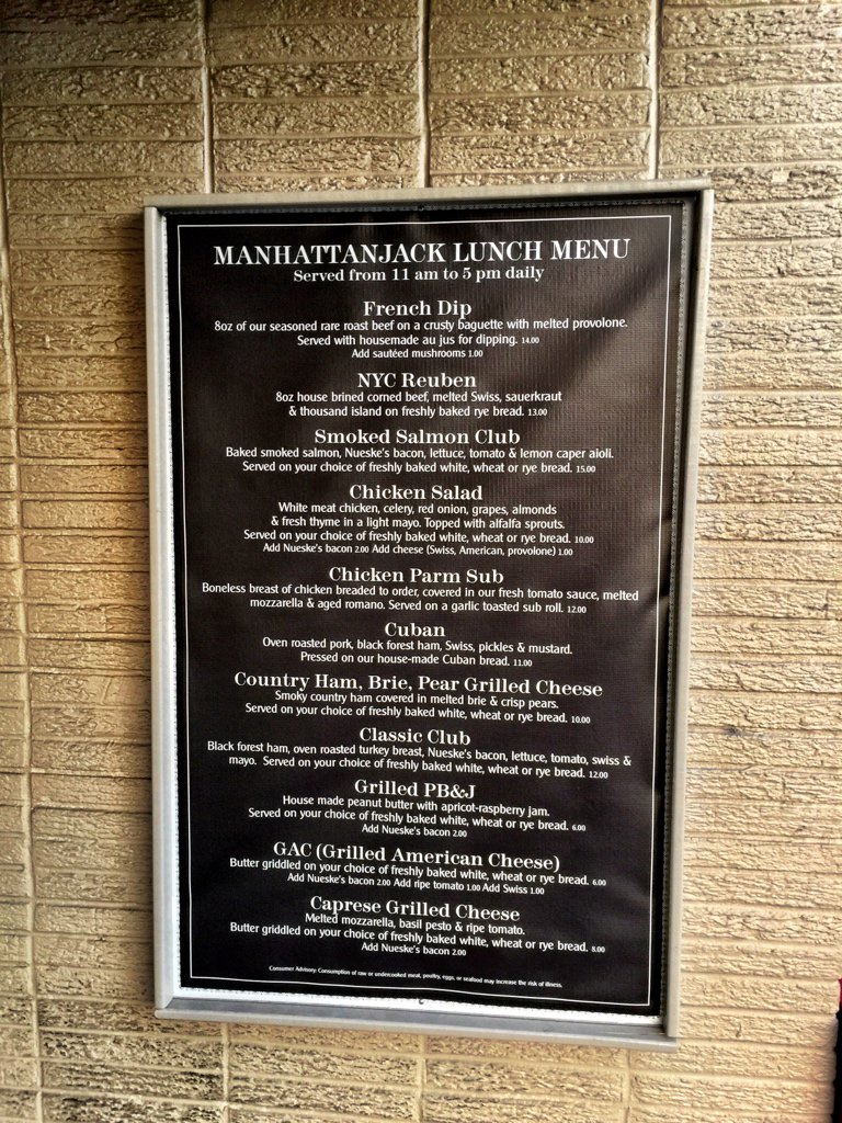 GetToKnowJack's tweet photo. Remember, this is no ordinary venue, just take a look at this smorgasbord of a menu. #gettoknowjack #uptownlunchspot https://t.co/xZ0PDPx90w