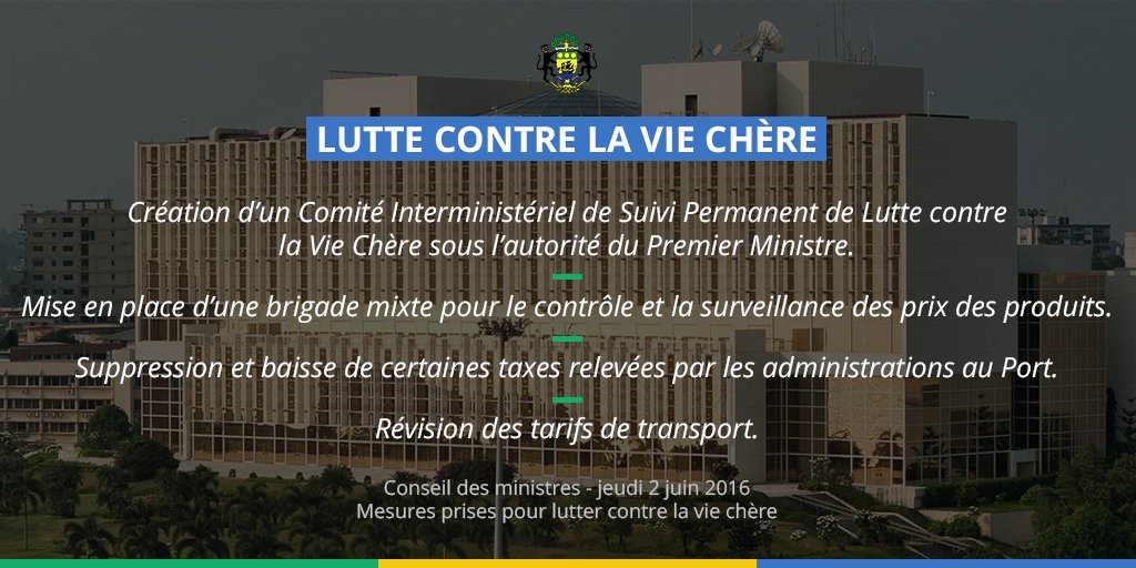 J’ai tenu à convoquer un Conseil des Ministres afin de prendre de nouvelles mesures de lutte contre la vie chère