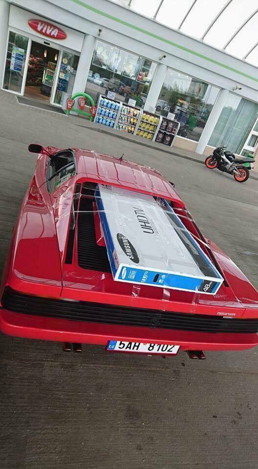 LKQEuroCarParts's tweet photo. Who needs a boot when you have a #Ferrari ๐๐๐ #FerrariFriday #SuperCarProblems #Supercars https://t.co/hQNWrjF0JP