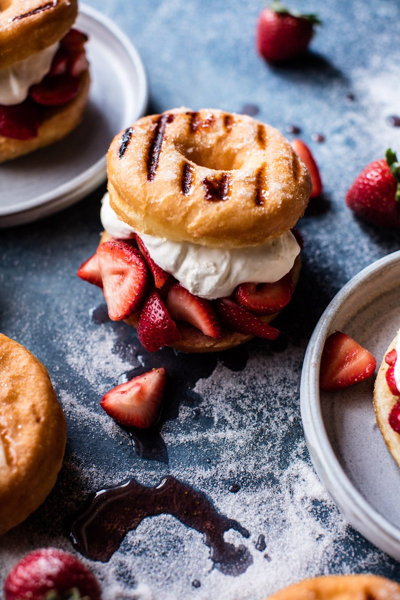 HBHarvest's tweet photo. New! Strawberry Shortcake Grilled Doughnuts https://t.co/LoXk9CvKqF https://t.co/VfgOt6gTZM