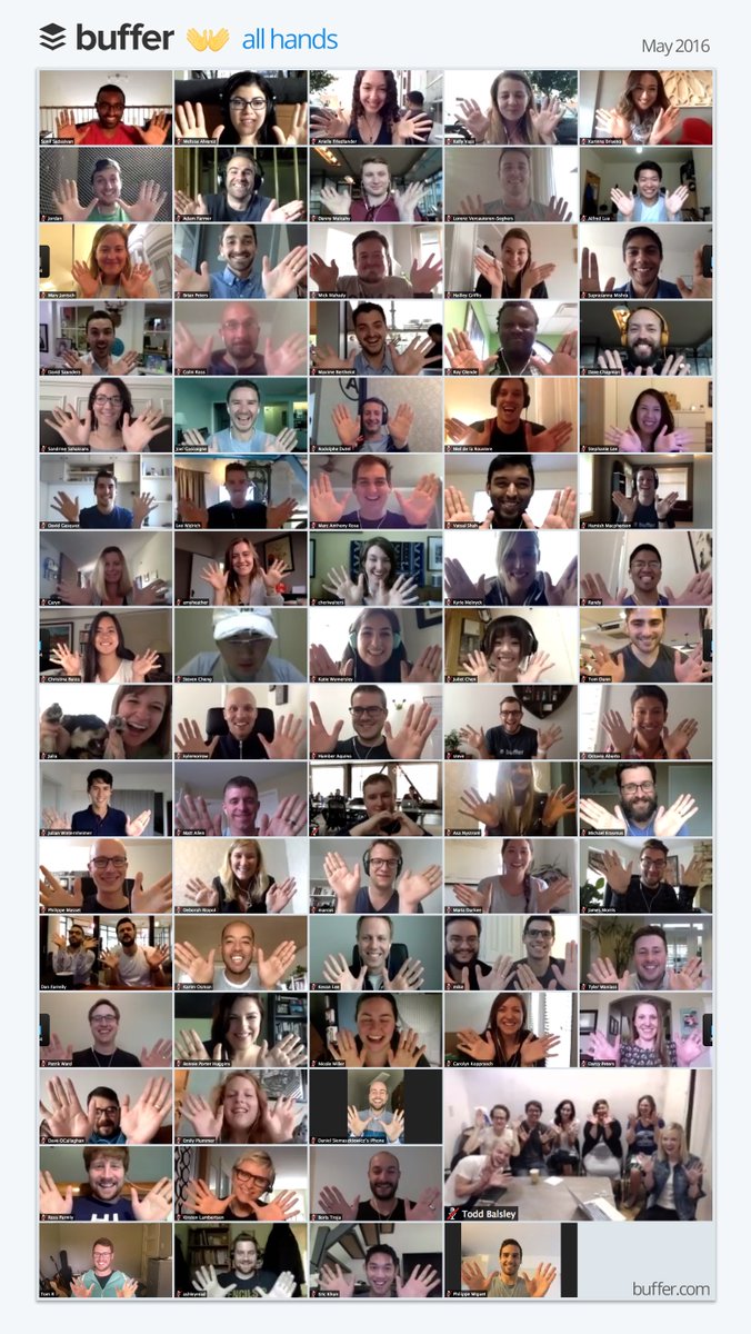 A very HAPPY FRIDAY to all of you from all of us here at Buffer 🤗 ❤️ 🎉 #BufferLove