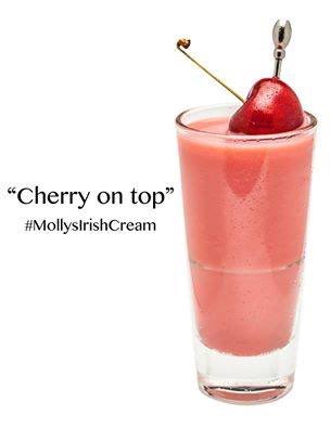 Cherry on top! #MollysIrishCream