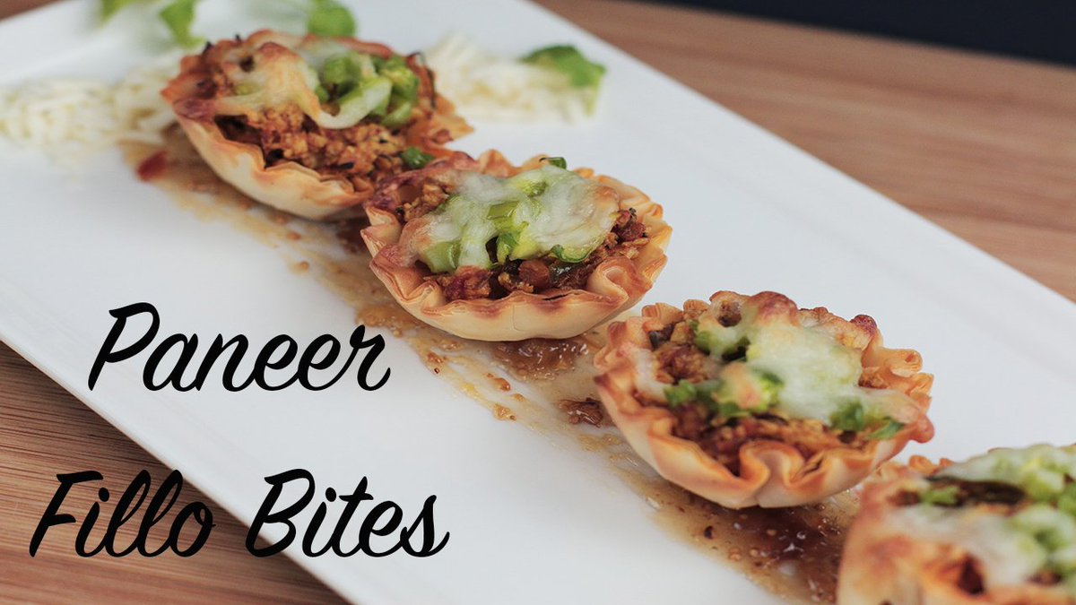 Super easy &amp; delicious Paneer Fillo Bites, a huge hit at parties or get togethers! youtu.be/DNnOH3xm0M4