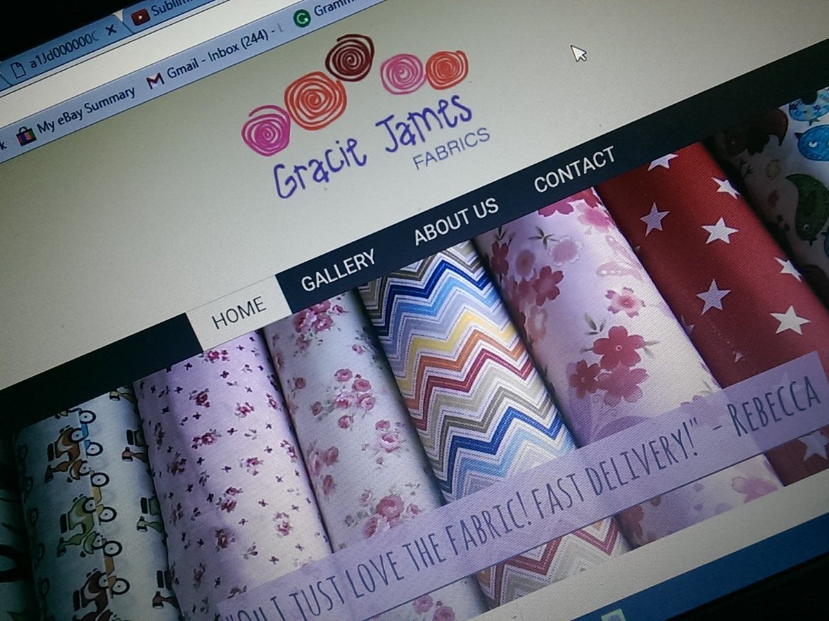 GracieJamesFab's tweet photo. Website is live! What do you think? RT #graciejamesfabrics #fabric https://t.co/699dYmYCQV