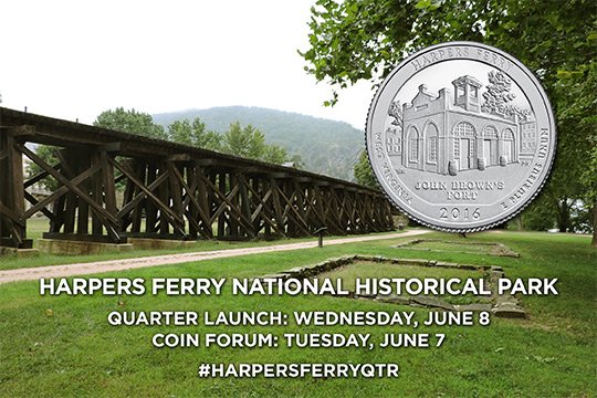 usmint's tweet photo. 2016 #HarpersFerryQTR #QuarterLaunch #ComingSoon #FindYourPark #GoToWV https://t.co/mFuNejUMHK https://t.co/bcIWmVF77k