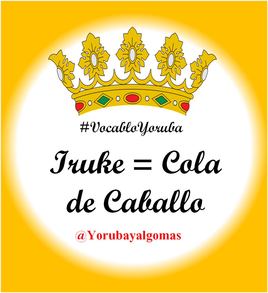 Yorubayalgomas's tweet photo. #VocabloYoruba " #Iruke = #ColaDeCaballo" #Ashe #Ire #Osha #Ifa #Yoruba #Santeria #Yorubayalgomas https://t.co/VfrqXywicu