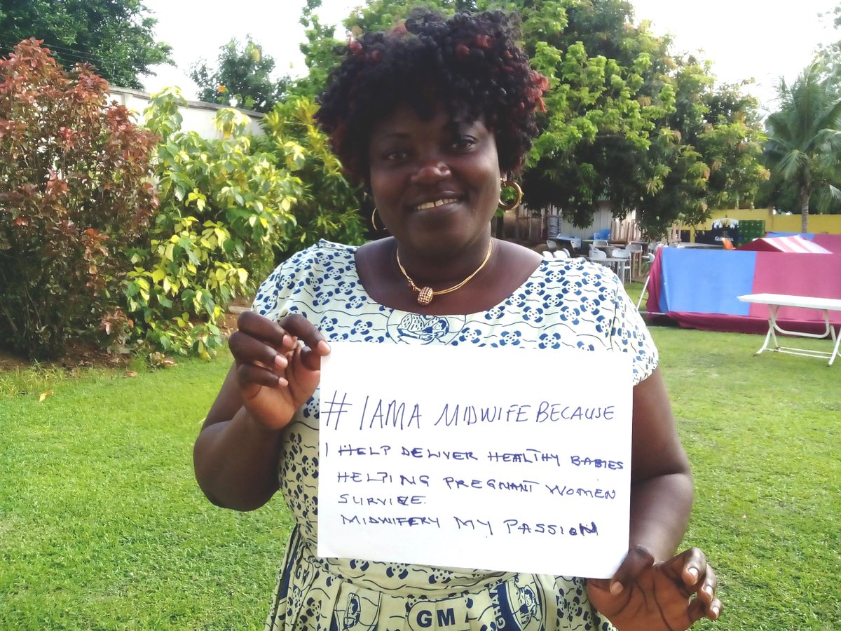 GhanaMidwives's tweet photo. "#Iamamidwifebecause I help deliver healthy #babies, helping pregnant #women survive. #Midwifery [is] my passion." https://t.co/Cxa8FrkG8V