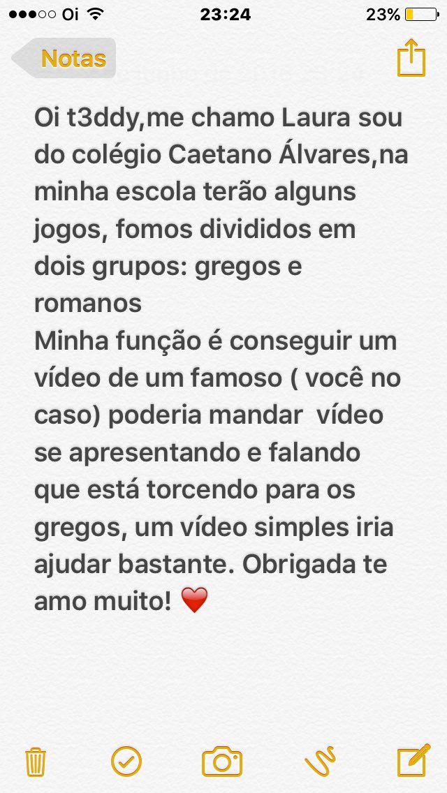 laurinha_dani's tweet photo. @t3ddyyyyy https://t.co/sIOKyc6FzR