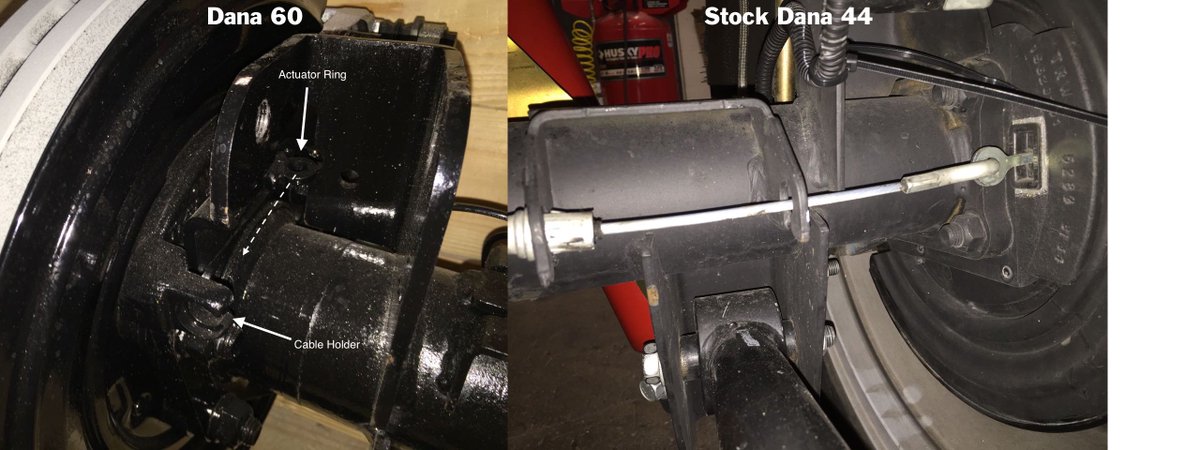 I have no idea how to make the #SpicerUltimate60s parking brake work with the JK cable system.