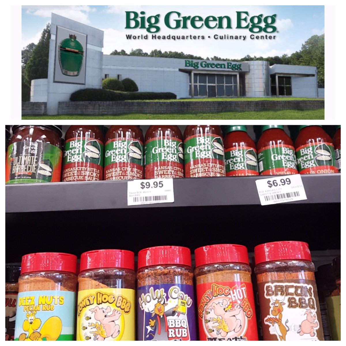 Meat Church rubs are now available at the Big Green Egg corporate store in Atlanta. So cool to be at the mothership!