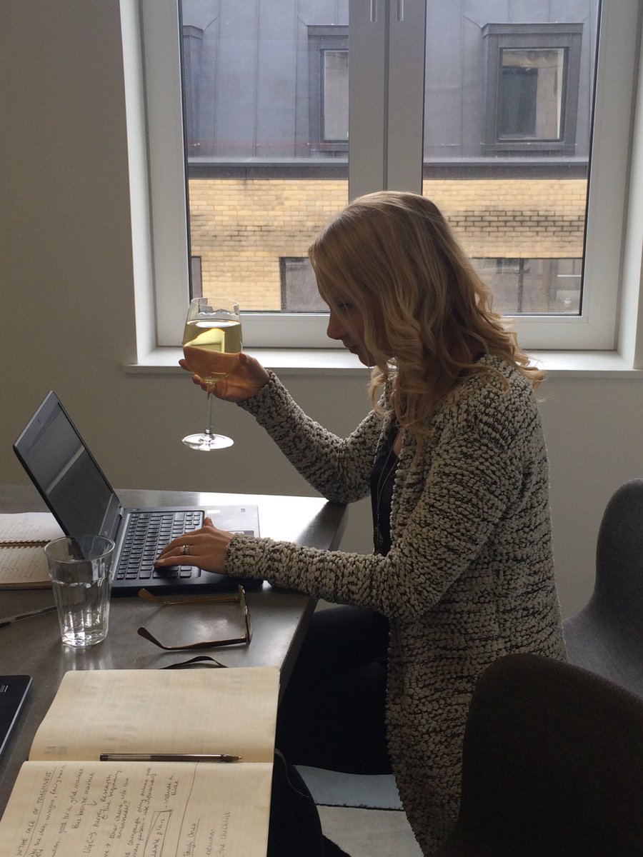 Dulcie_C's tweet photo. This is how we role on Friday's @MirandaMac #largeglassplease #wine #work https://t.co/XtqKZoEXr5
