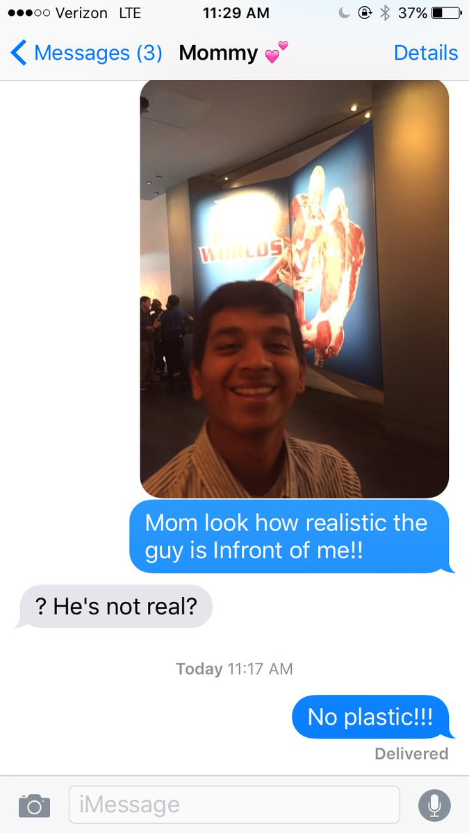 Kelsmisc's tweet photo. This was from yesterday when we were at the body museum😂 #sillysusan https://t.co/zbnRgOzolX