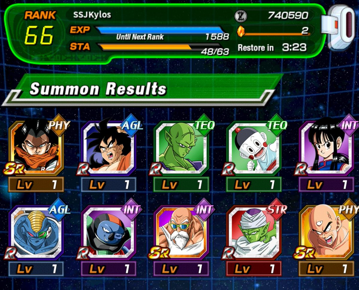 DragonballDest's tweet photo. Just got the worst Multi-Summon known to man #DragonBallSuper @DokkanBattleDBZ Drop rates awful lately 🤔 https://t.co/XL4TZQX1kX