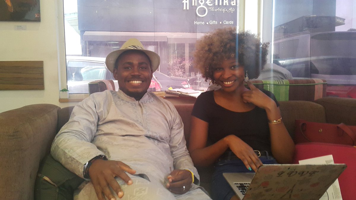 Uncle_Smoe's tweet photo. Enjoyed chilling with Sheila @forepeacesake @mycafeneo talking about #coffeehouseconnect. Good luck with your play. https://t.co/JR63it4luz