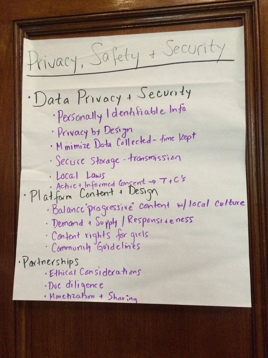 SammiaP's tweet photo. #ICT4D2016 @meowtree explains guidelines for working with girls and data at session about ethics & data https://t.co/lGkj1f8I1x