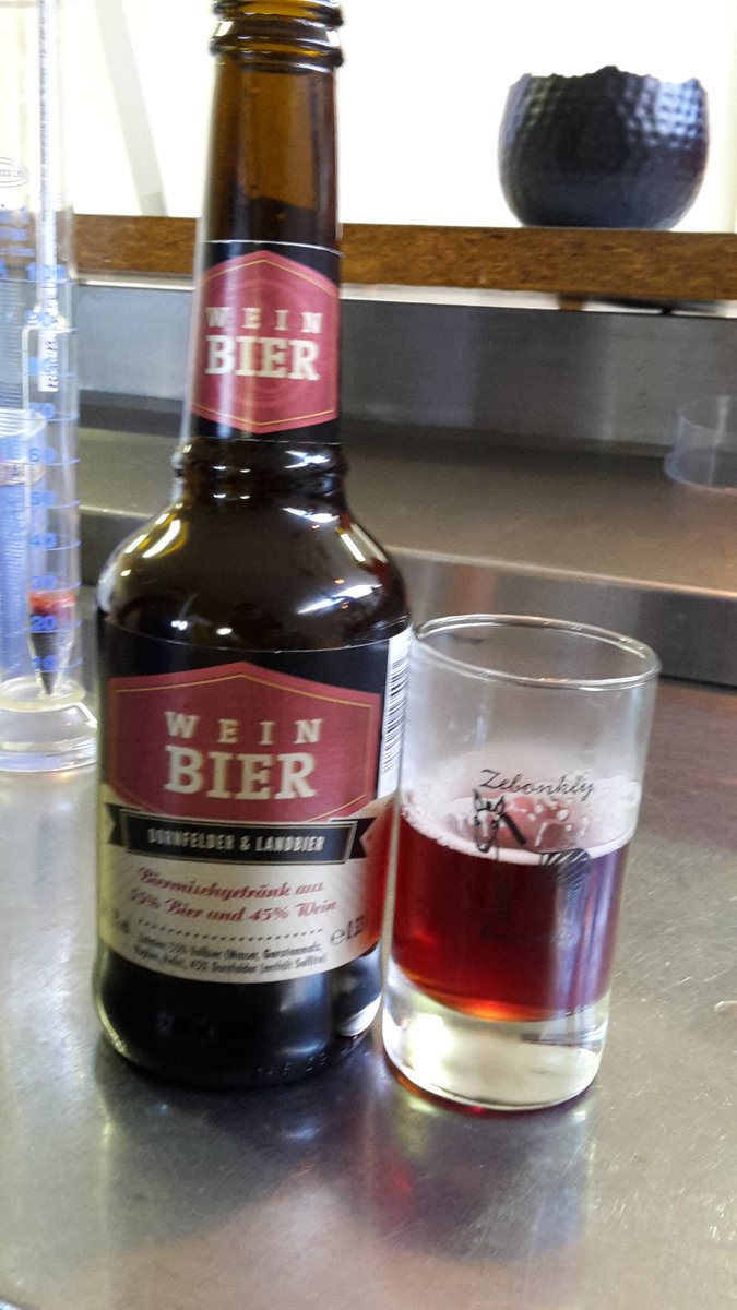 I just had friends in the brewery bringing in a winebeer. I must say interesting but I'll stick to Mark Goldworthy's