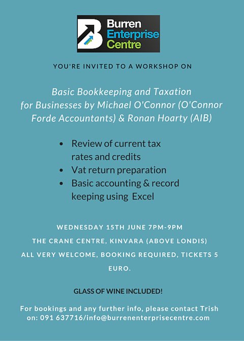 tx available at bit.ly/1UAMBtU for our nxt w/shop on Basic Bookkeeping &amp; Taxation 15th June 7pm-9pm