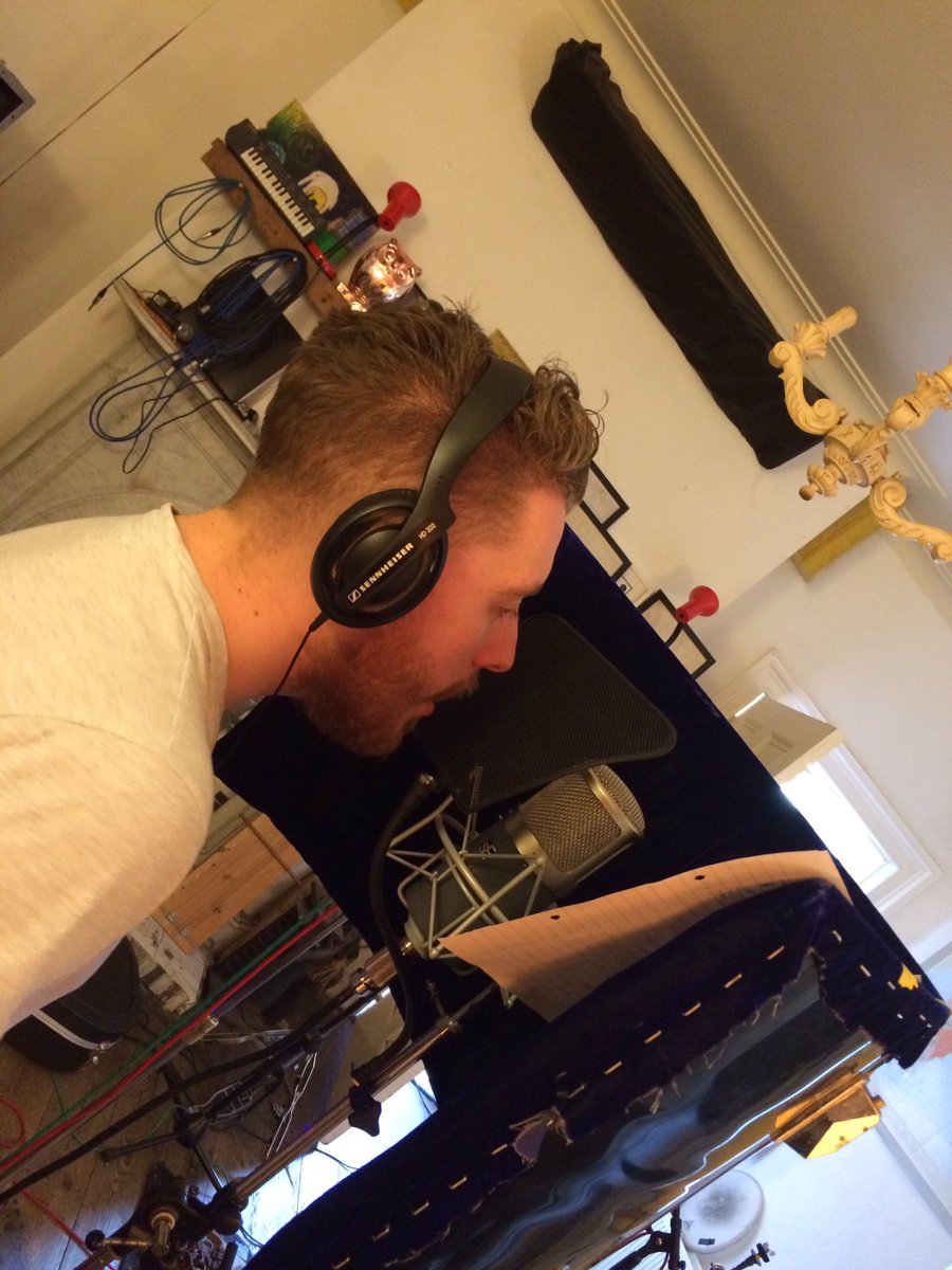 JonJon The Don laying down some sweet vocals 😍🎤 Cannot wait for everyone to hear the new tracks 😀 #newmusic #follow