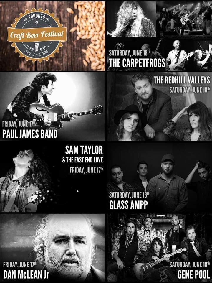 RedhillValleys's tweet photo. @craftbeerfestTO with @TheCarpetFrogs @glassamppband #GenePool @PaulJamesBand @DanMcLeanJr @eastendlove https://t.co/sbIURs5t7J