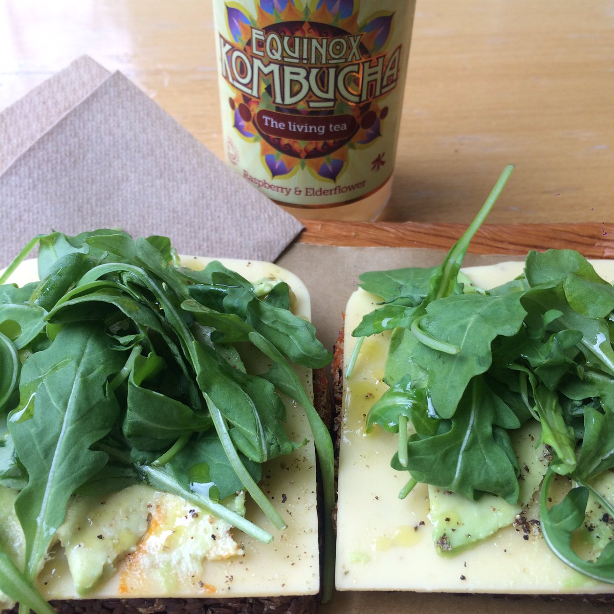 potvin's tweet image. This vegan shop is delicious but everyone here says 'vegan' way way way too often