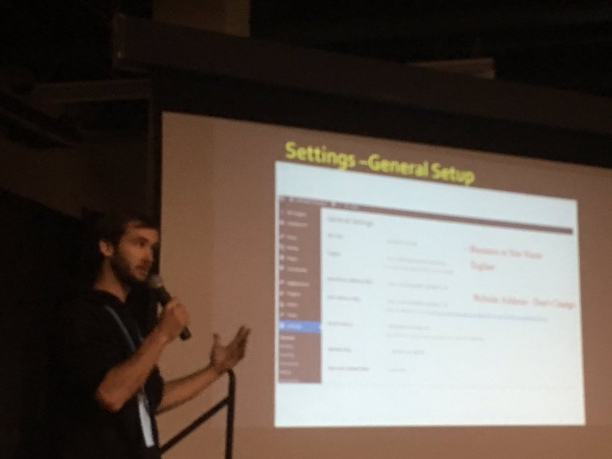 <a href="/BigBoomDesign/">Boomer Sassmann</a> is doing an excellent job of explaining the #WordPress Dashboard to new users at #WCAVL