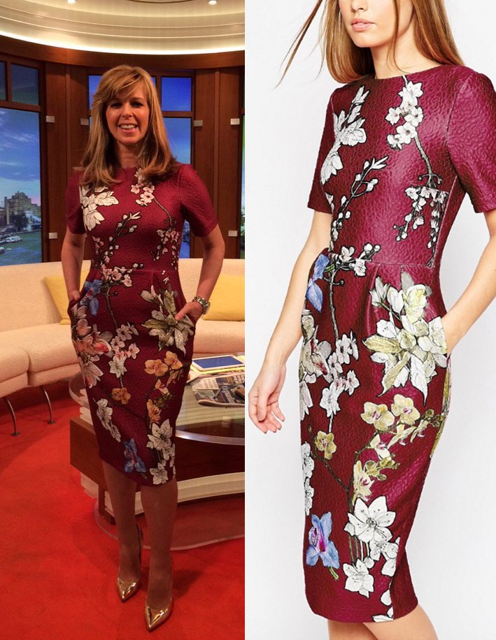 We love the texture of this @ASOS floral dress worn by <a href="/kategarraway/">Kate Garraway</a> today bit.ly/288CT9z #styledbydeb